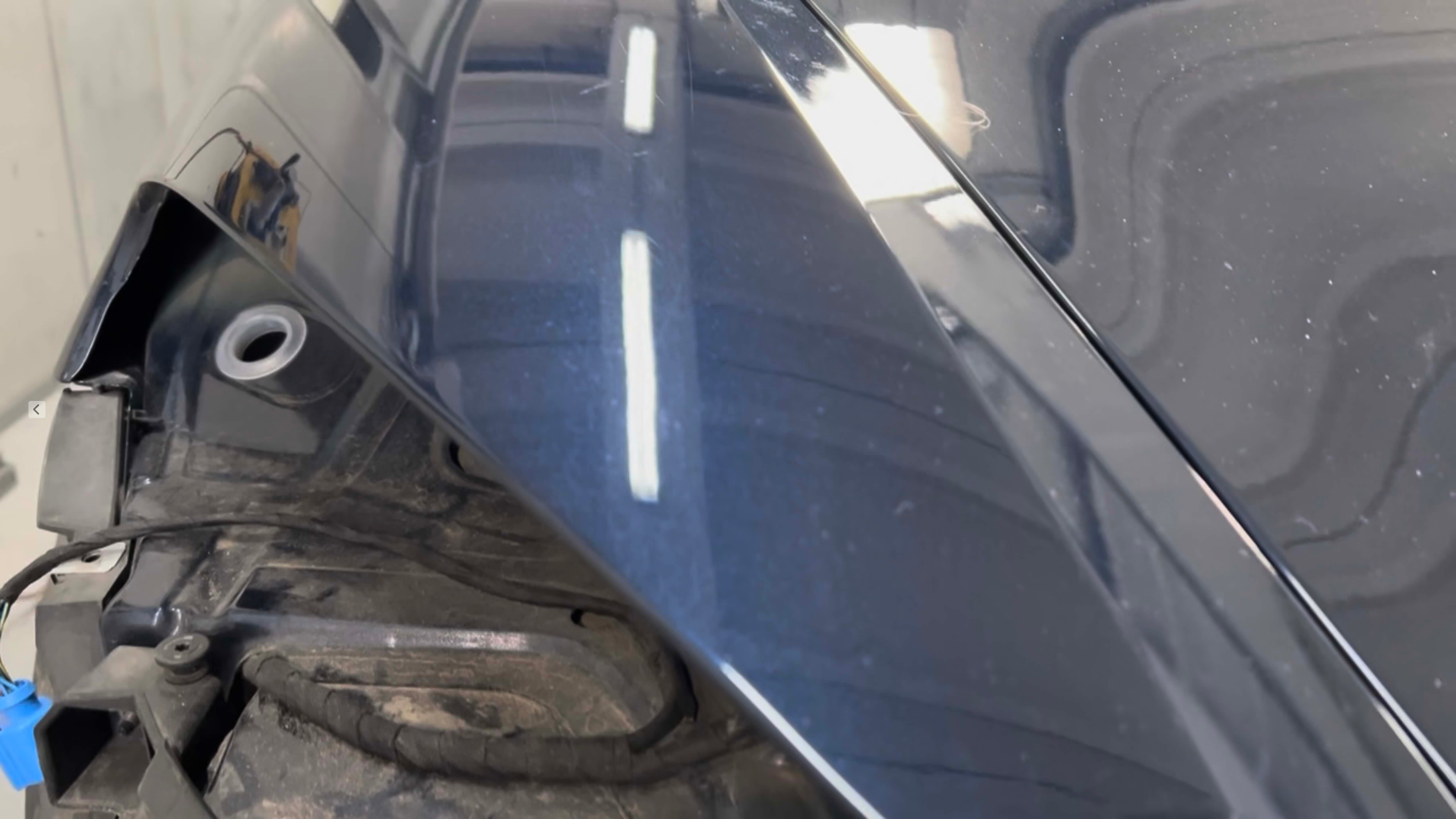 Parafango posteriore Porshe Dopo l'intervento del LevaBolli