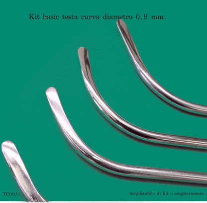 Kit basic completo leve a testa curva 4 pezzi diametro 0,9 mm. - Corso da LevaBolli