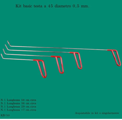 Kit basic con testa a 45° diametro 0,5 mm. - Corso da LevaBolli