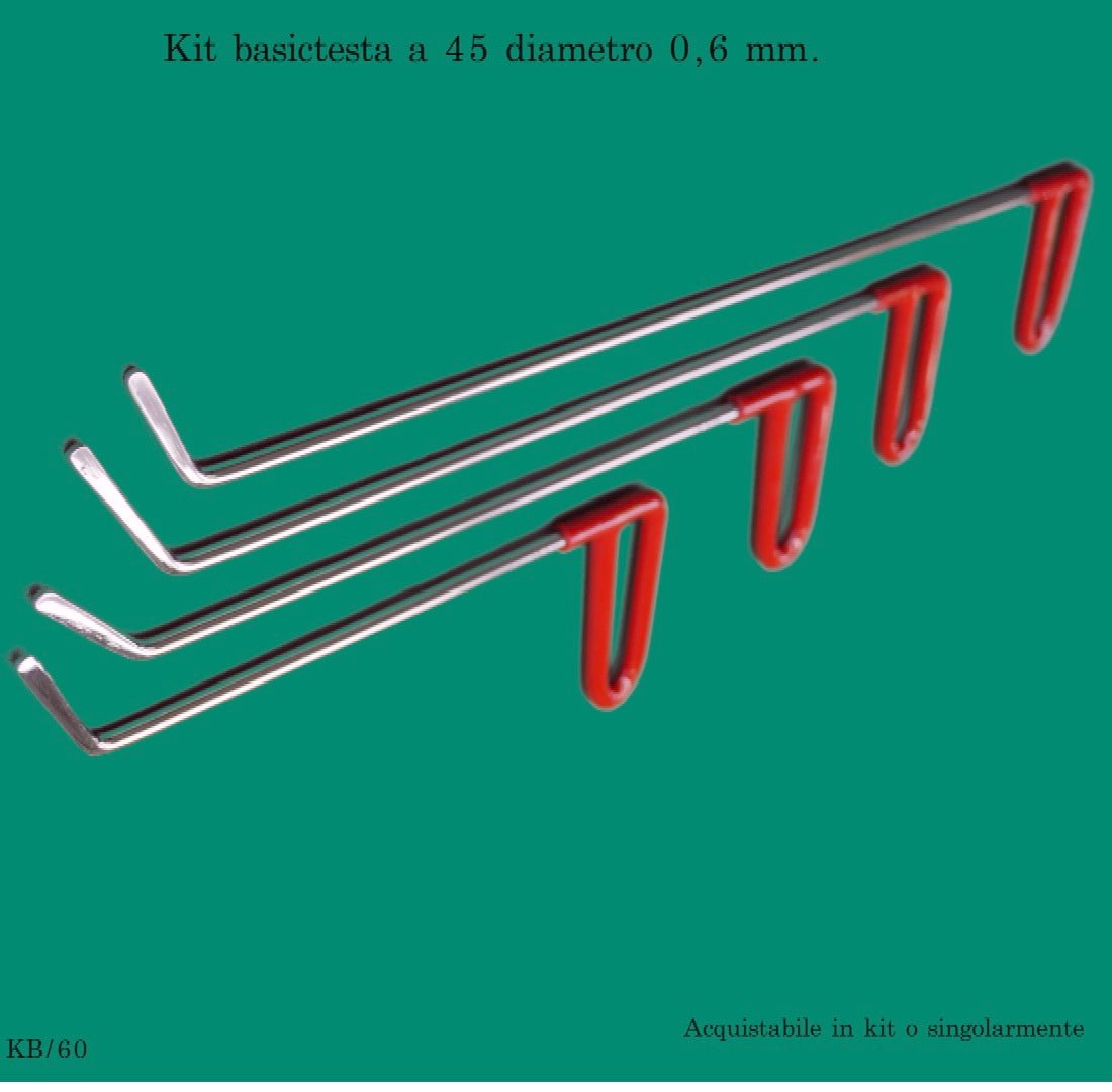 Kit basic leve con testa a 45° diametro 0,6 mm. - Corso da LevaBolli