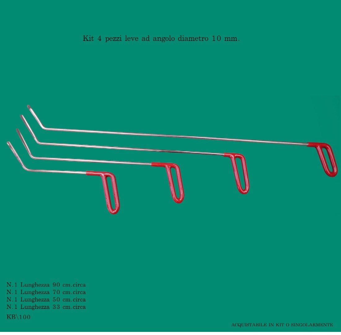 Kit basic leve con testa a 45° diametro 10 mm. - Corso da LevaBolli