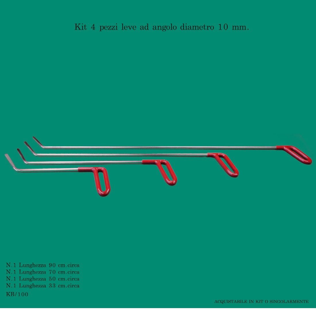 Kit basic leve con testa a 45° diametro 10 mm. - Corso da LevaBolli