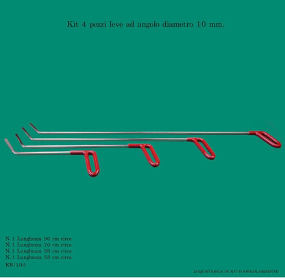 Kit basic leve con testa a 45° diametro 10 mm. - Corso da LevaBolli