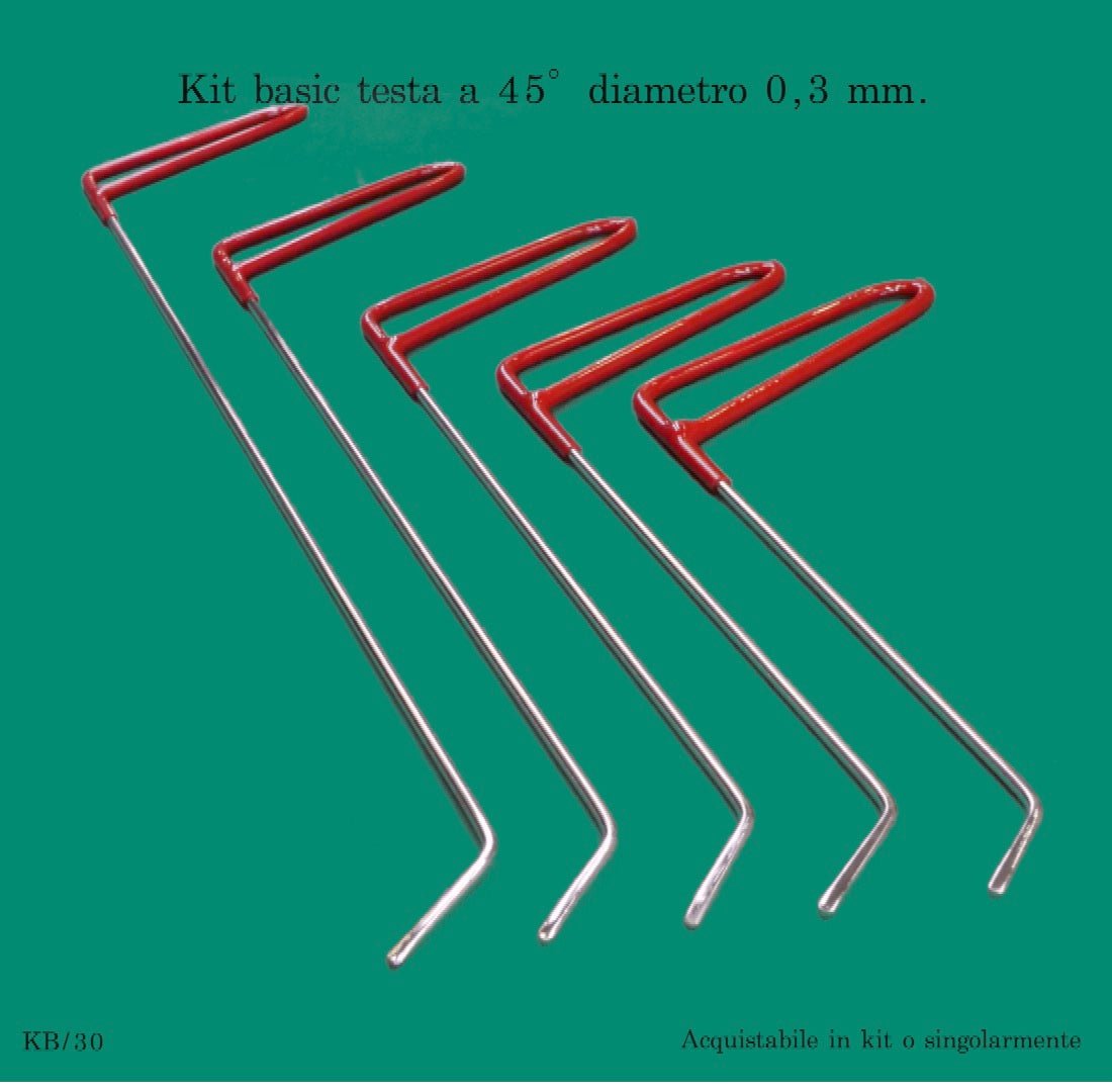 Kit basic testa a 45° diametro 0,3 mm. - Corso da LevaBolli