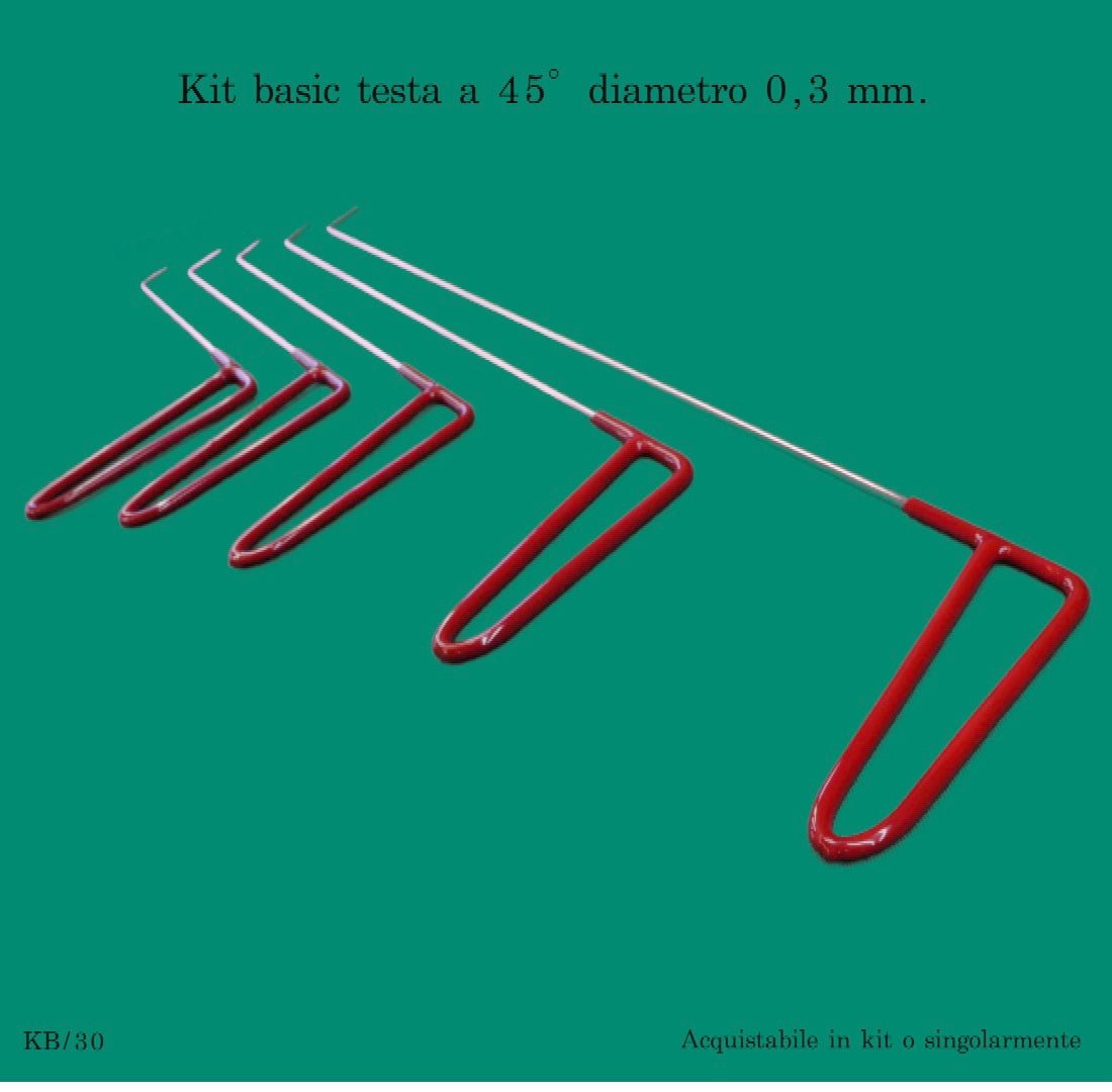 Kit basic testa a 45° diametro 0,3 mm. - Corso da LevaBolli