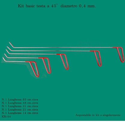 Kit basic testa a 45° diametro 0,4 mm. - Corso da LevaBolli