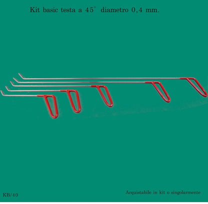 Kit basic testa a 45° diametro 0,4 mm. - Corso da LevaBolli