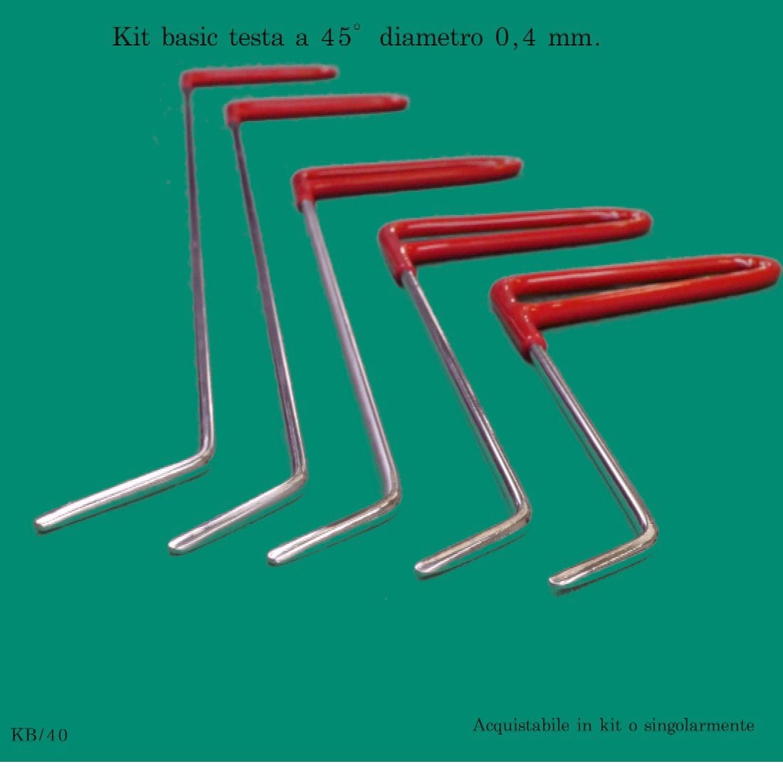 Kit basic testa a 45° diametro 0,4 mm. - Corso da LevaBolli