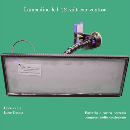 Lampadino led 12 volt con ventosa sottovuoto. - Corso da LevaBolli